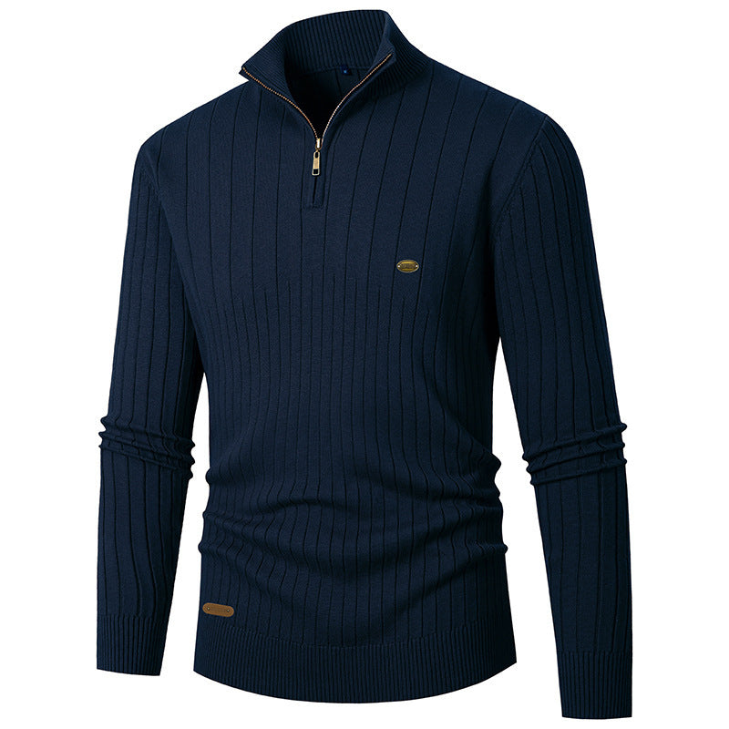Men's sweater with high collar and fine knit Lune London