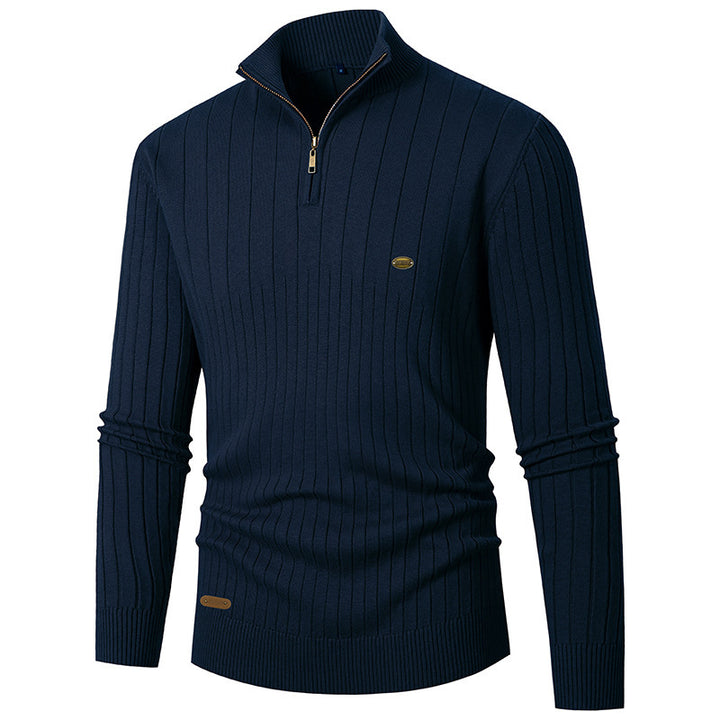 Men's sweater with high collar and fine knit Lune London