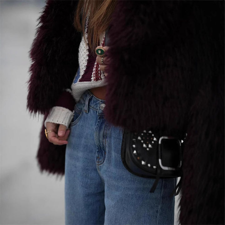 Oversized faux fur jacket for women Lune London