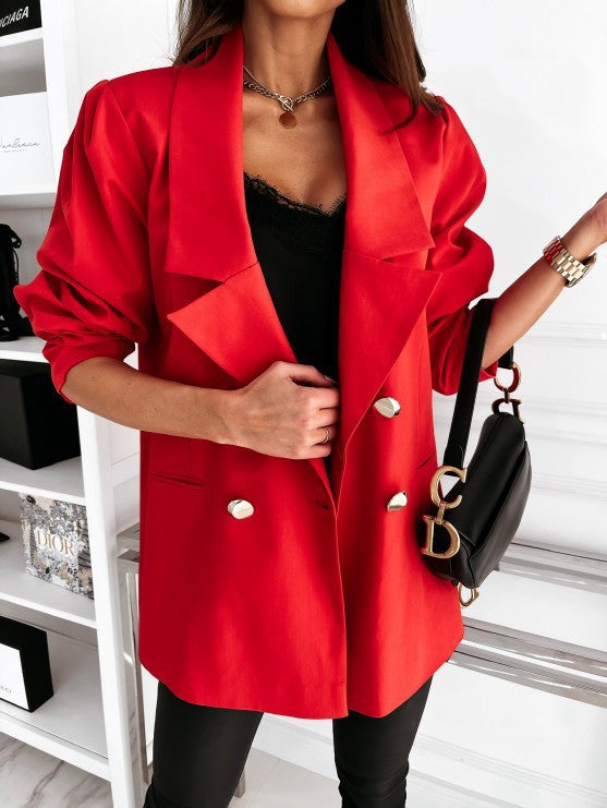 Lune London double-breasted structured blazer for women