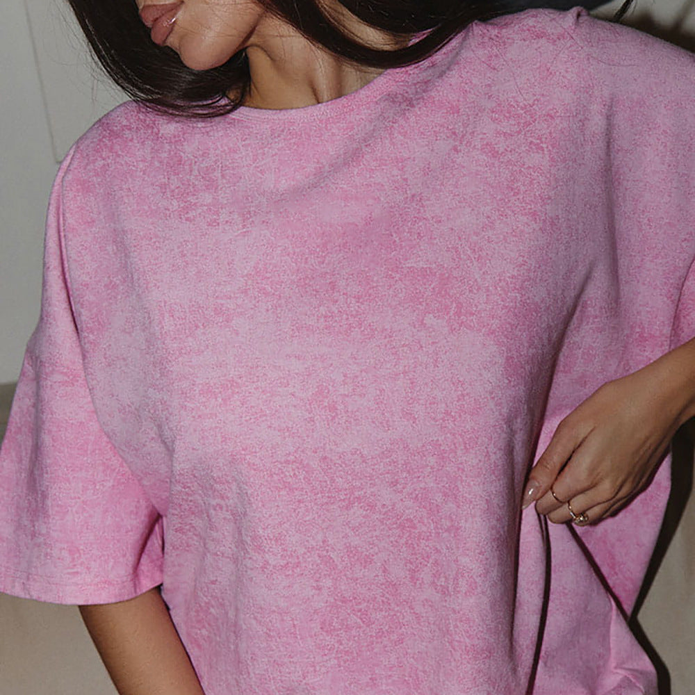Oversized t-shirt for women with rhinestone embellishment Lune London