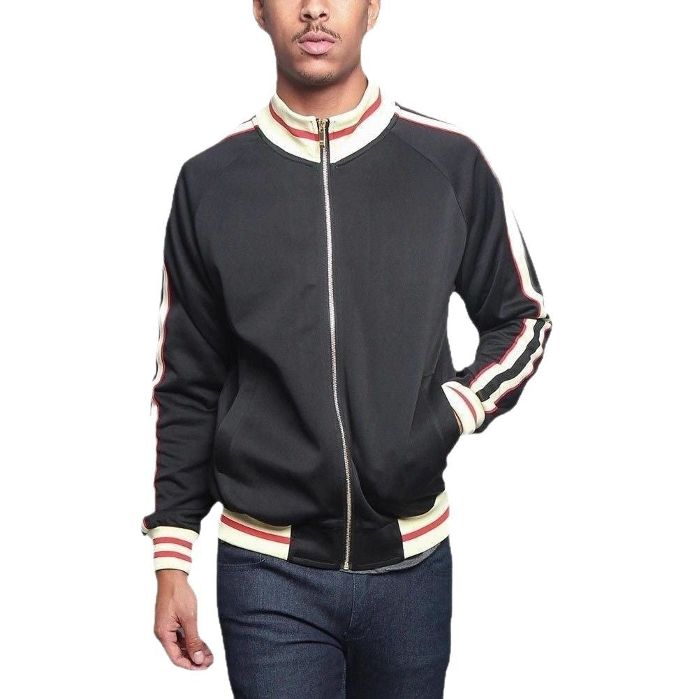 Sport jacket for men with contrasting color accents and a high-quality zipper Lune London