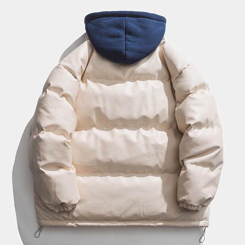 High-quality padded down jacket for men with removable hood Lune London