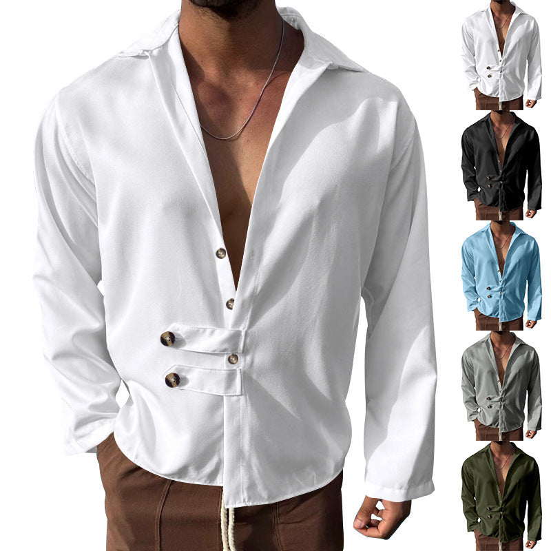 Men's elegant shirt with fashionable button closure Lune London