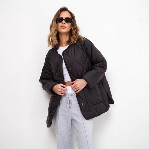 Quilted leisure jacket for women with high collar and trendy fit Lune London