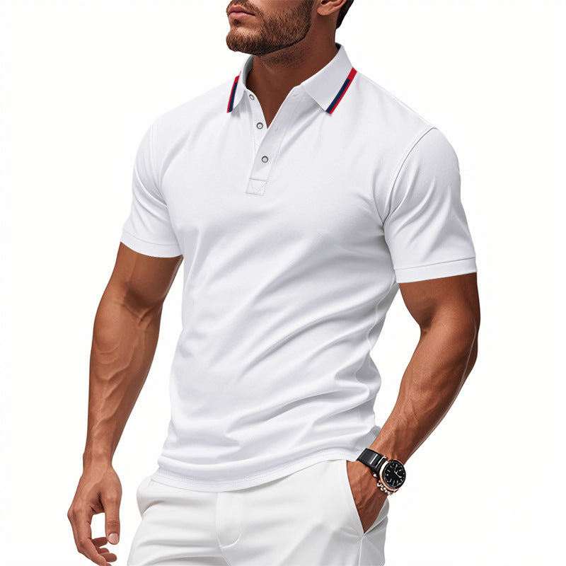 Men's polo shirt with modern cut and breathable structure Lune London