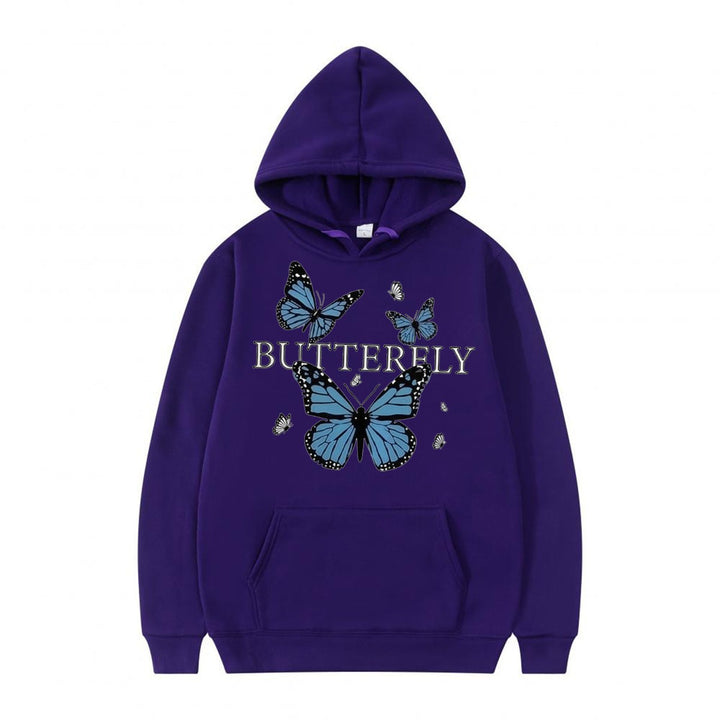 Women's hoodie with butterfly motif Chic & Stil