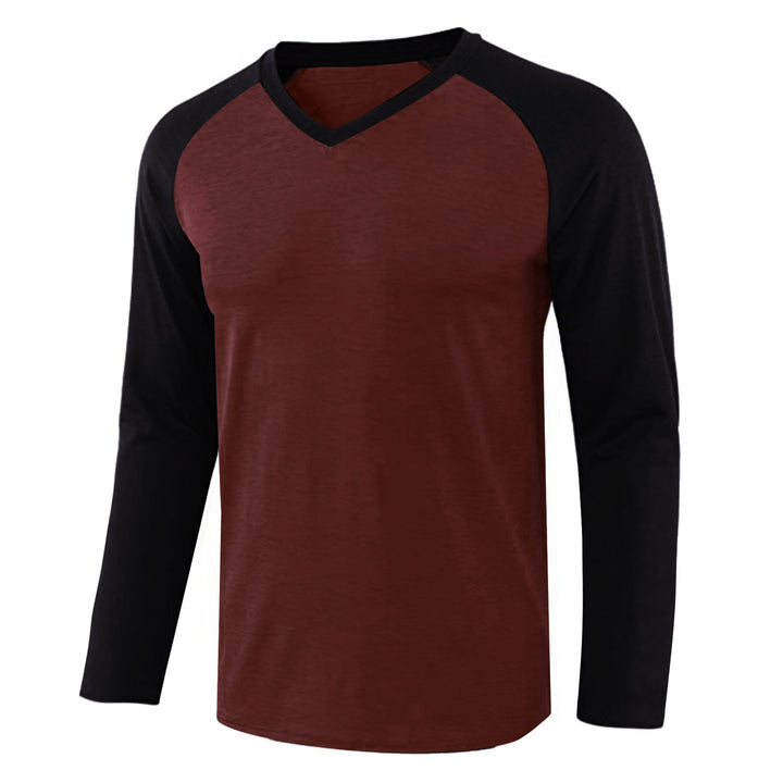 Casual long sleeve T-shirt for women with V-neck and raglan sleeves Lune London