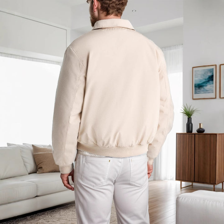 Modern bomber jacket for men with minimalist design Lune London