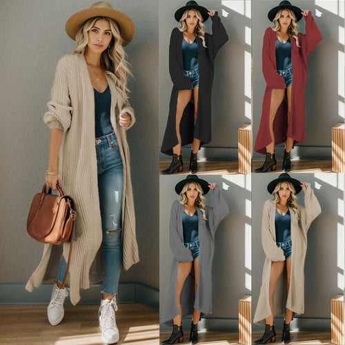 Knitted jacket for women with open design and casual fit Lune London