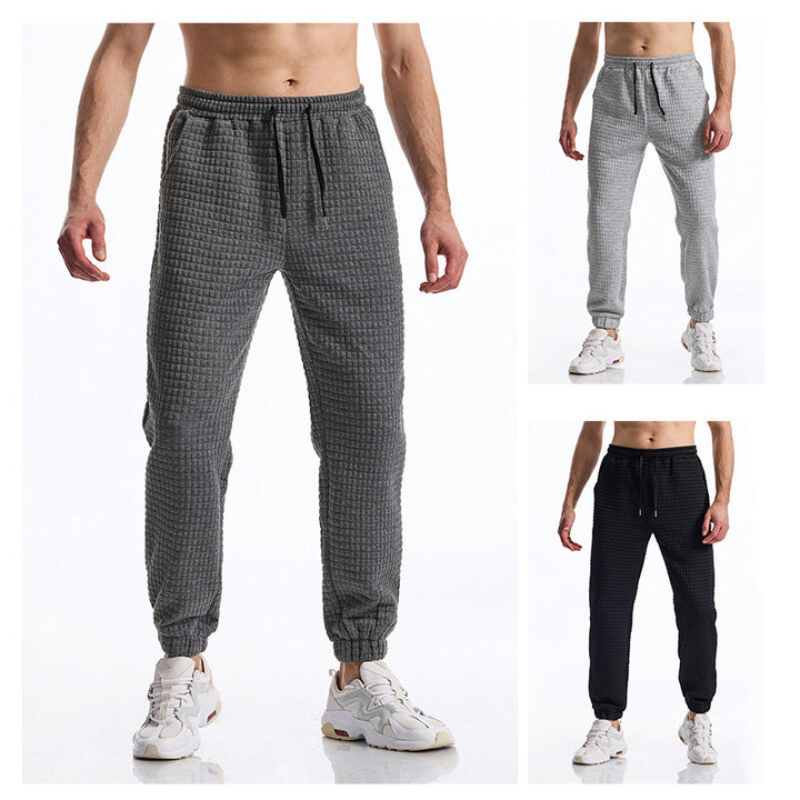 Men's jogger pants with textured surface Lune London