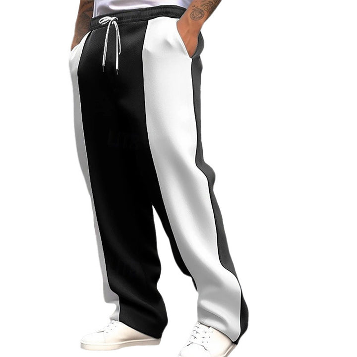Men's sports training pants with decorative striped pattern and practical pockets Lune London