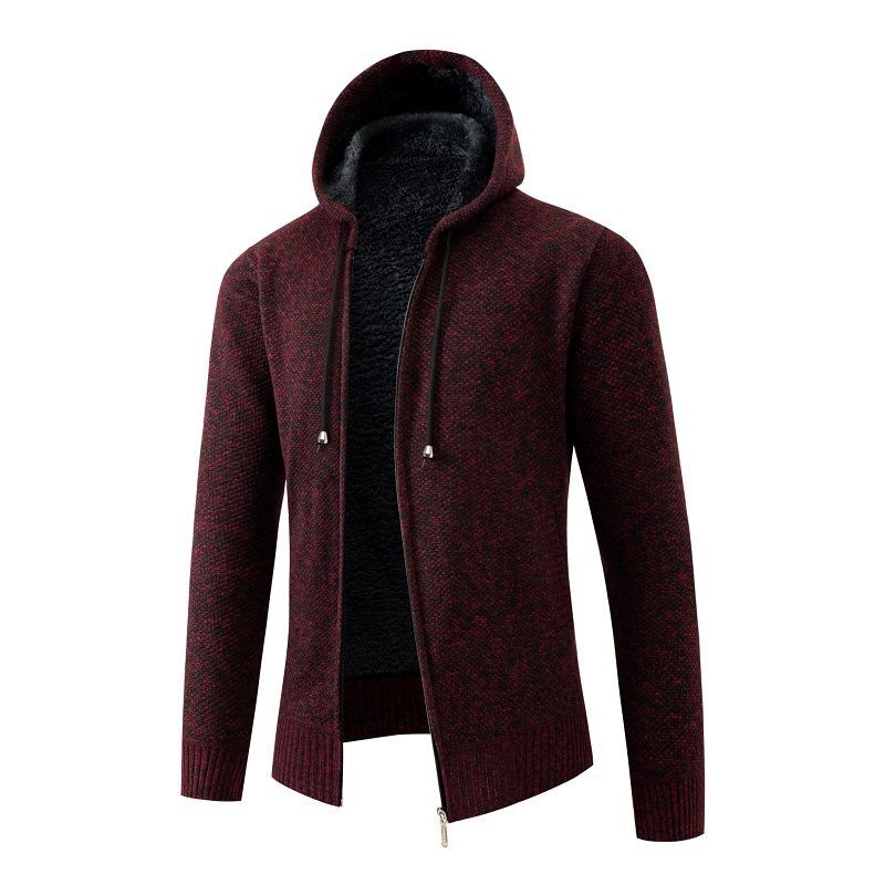 Men's Padded Cardigan with Hood Lune London