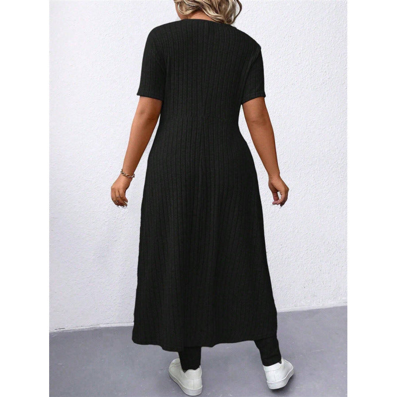 Comfortable knitted dress for women and leggings set Lune London