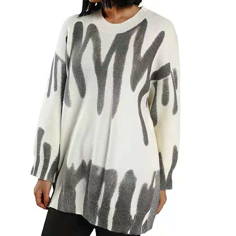 Pull surdimensionné pour femmes avec dégradé moderne Chic & Stil