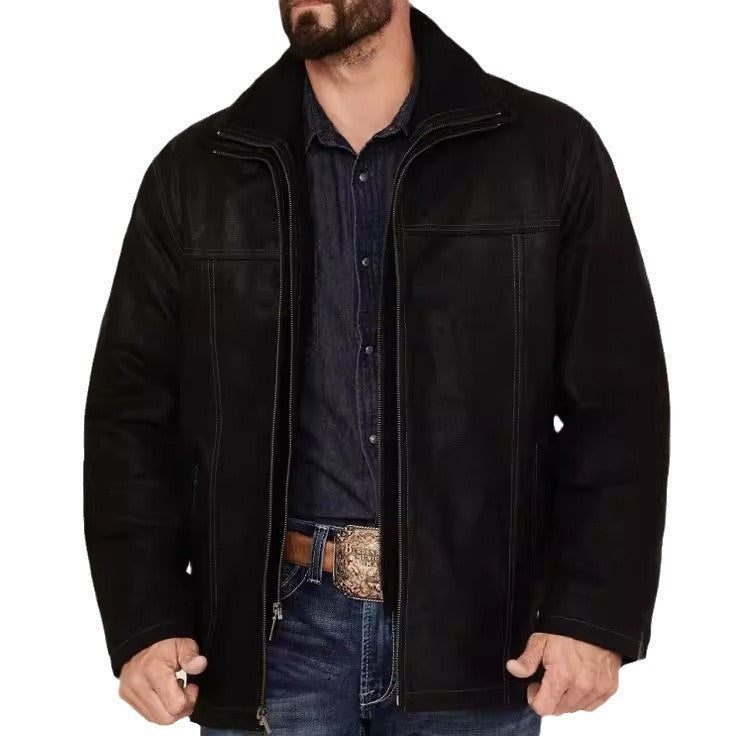 Luxurious genuine leather jacket for men Lune London