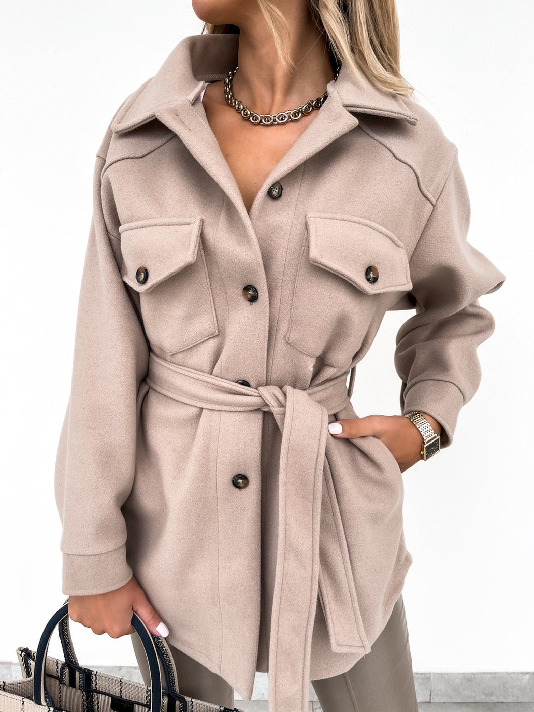 Chic and stylish women's utility jacket streetwear