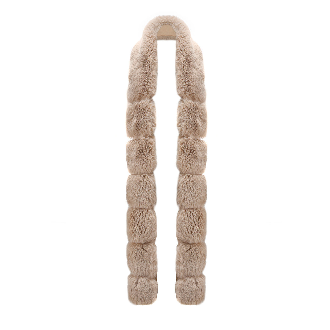 Women's Fashion Long Coat with Faux Fur Trim Lune London