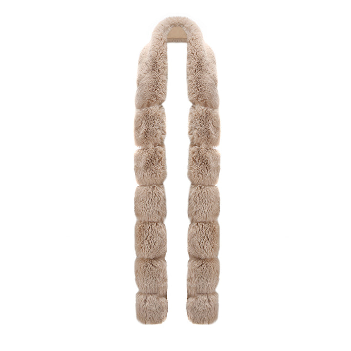 Women's Fashion Long Coat with Faux Fur Trim Lune London