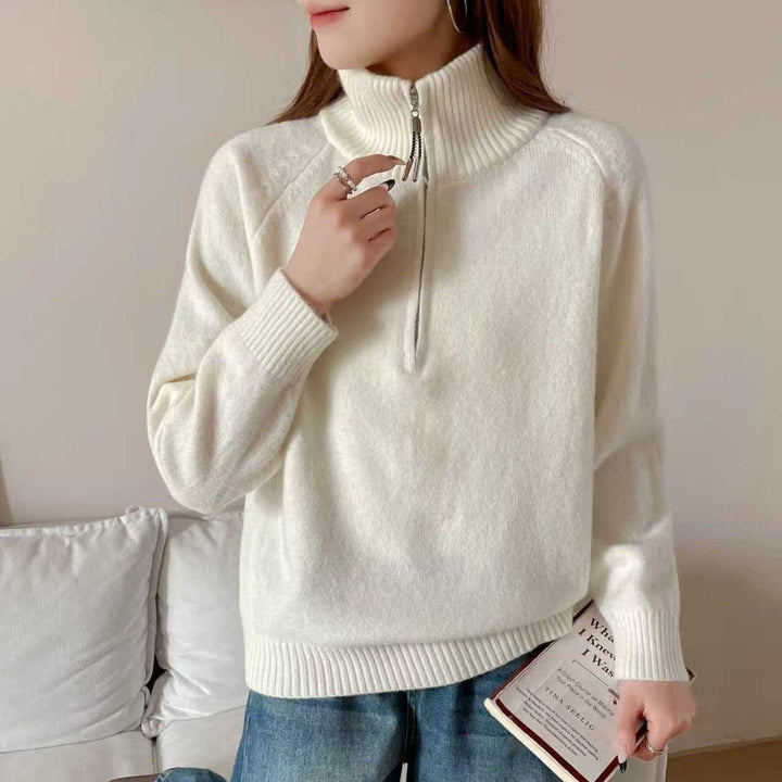 Pull confortable pour femmes avec col haut Chic & Stil