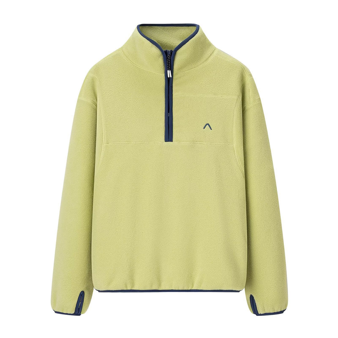 Sweat-shirt en polaire pour femmes avec col haut et détails de fermeture éclair pratiques Chic & Stil