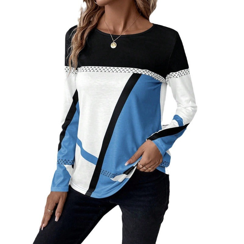 Trendy long sleeve shirt for women with graphic pattern Lune London