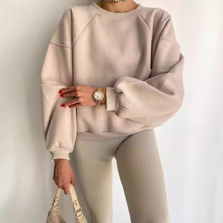 Oversized sweatshirt for women with puff sleeves Lune London