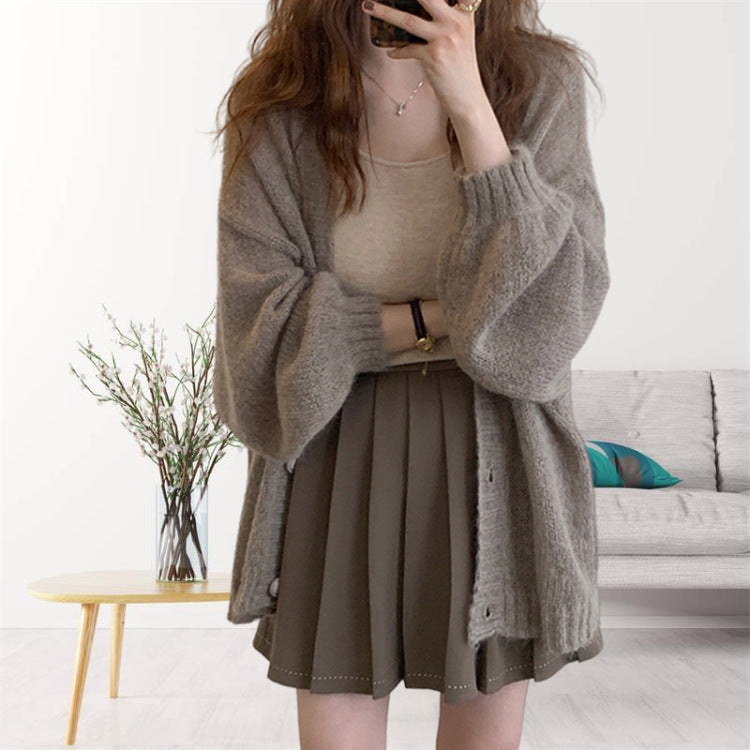 Comfortable cardigan for ladies with voluminous sleeves Lune London