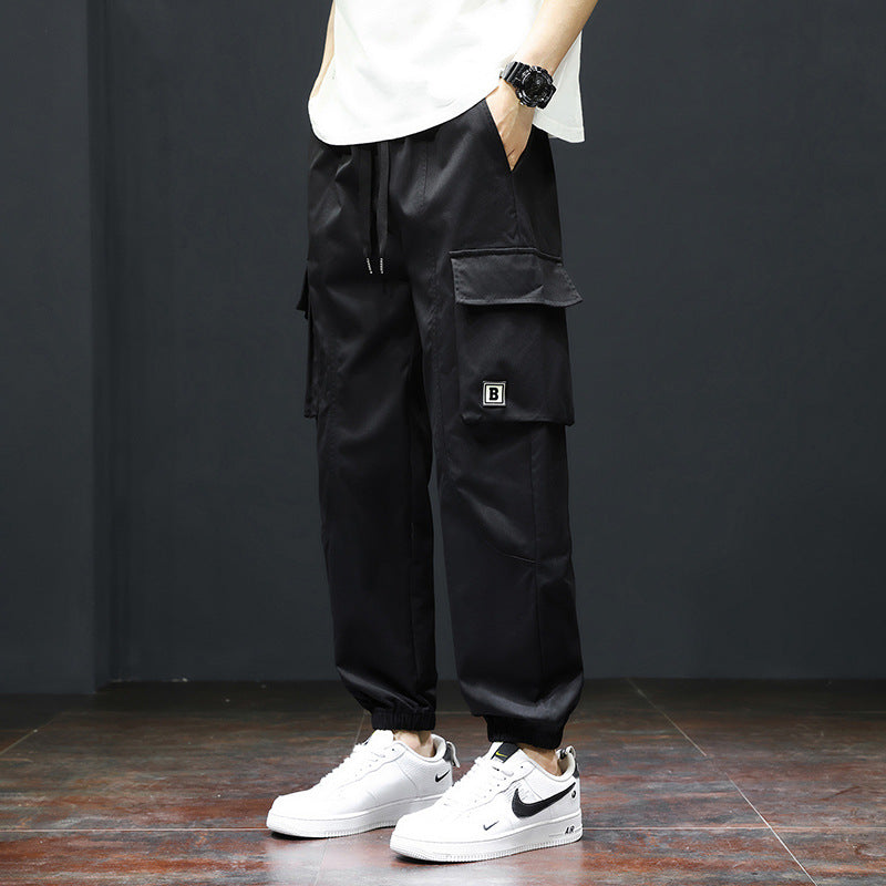Pantalon cargo pour hommes avec taille élastique et poches pratiques Chic und Stil