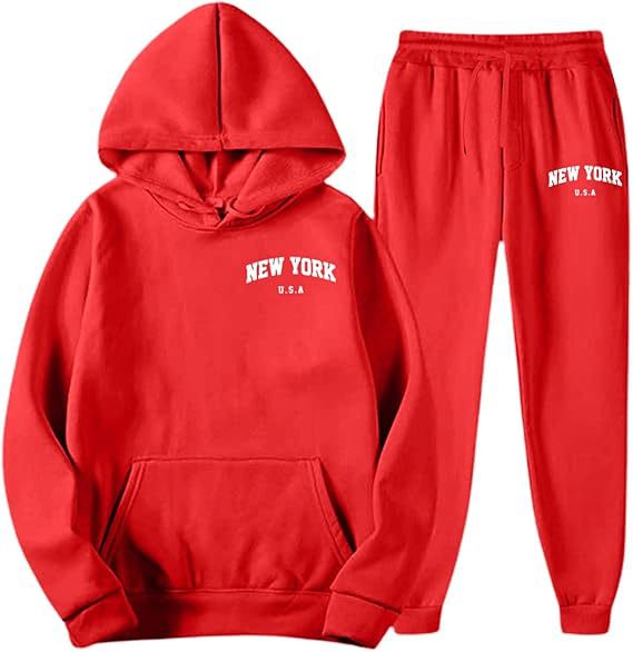 Women's Hooded Sweat Suit with high-quality material and modern lettering Chic & Stil