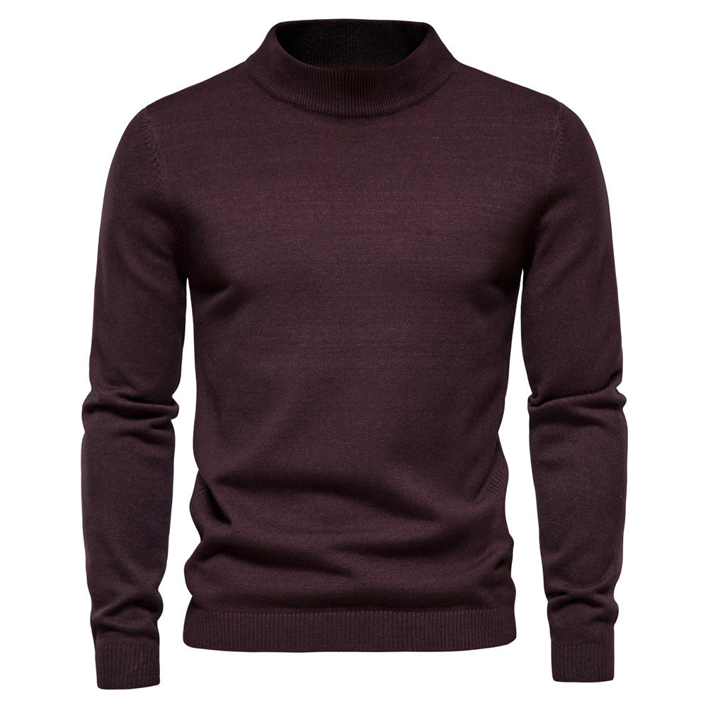 Men's Elegant Rollneck Sweater in High Quality Wool Lune London