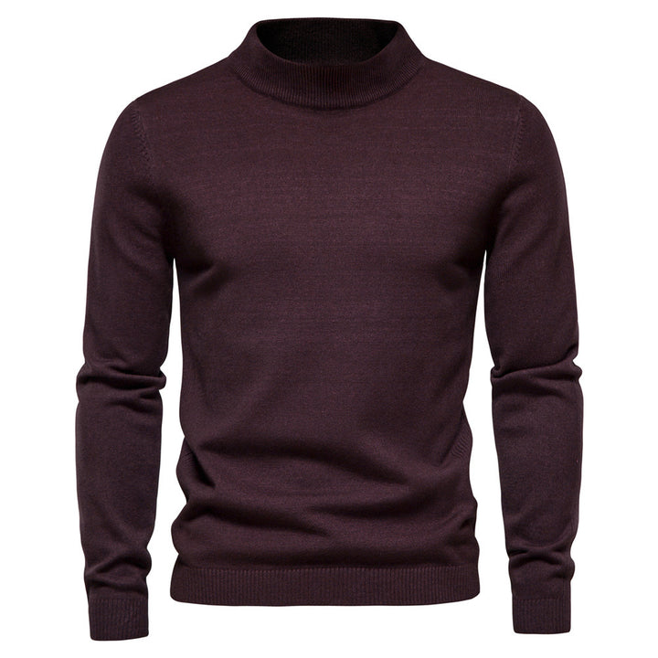 Men's Elegant Rollneck Sweater in High Quality Wool Lune London
