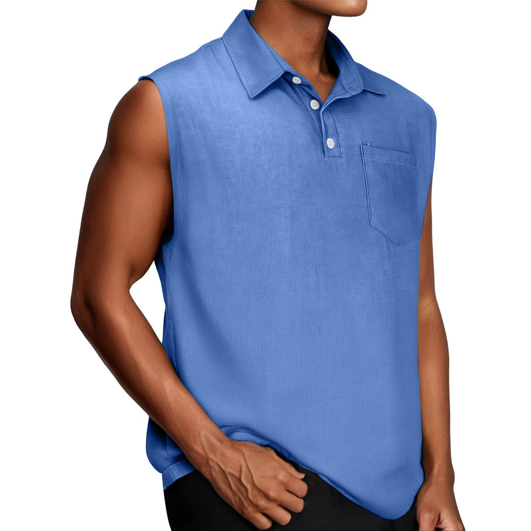 Men sleeveless polo Lune London