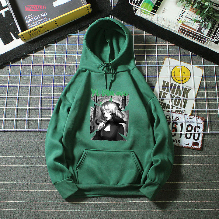 Women's hooded sweatshirt with avant-garde graphic design Chic & Stil