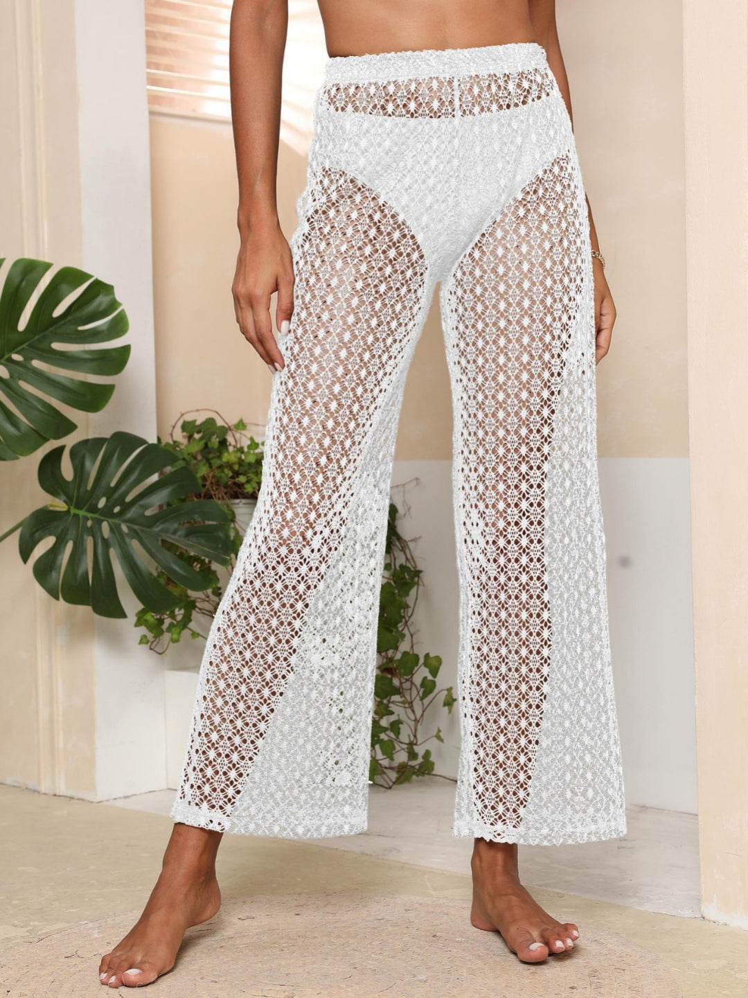 Women Crocheted Beach Pants Loose Lune London