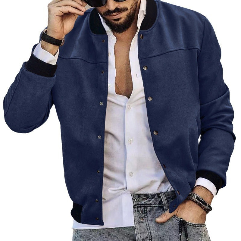 Casual bomber jacket for men with zipper and practical side pockets Lune London