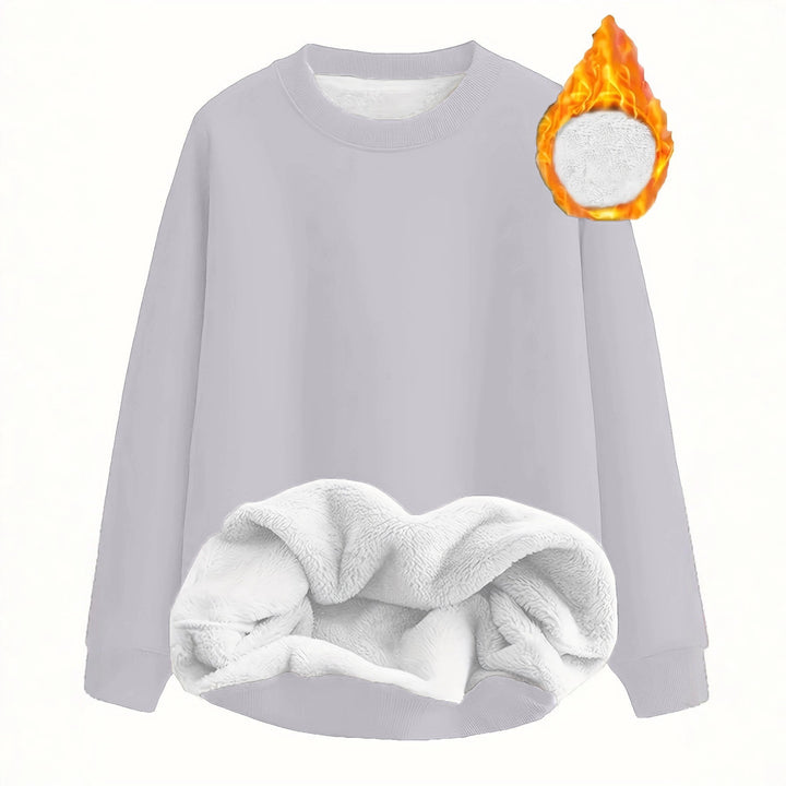 Heated sweatshirt for women with plush lining Lune London
