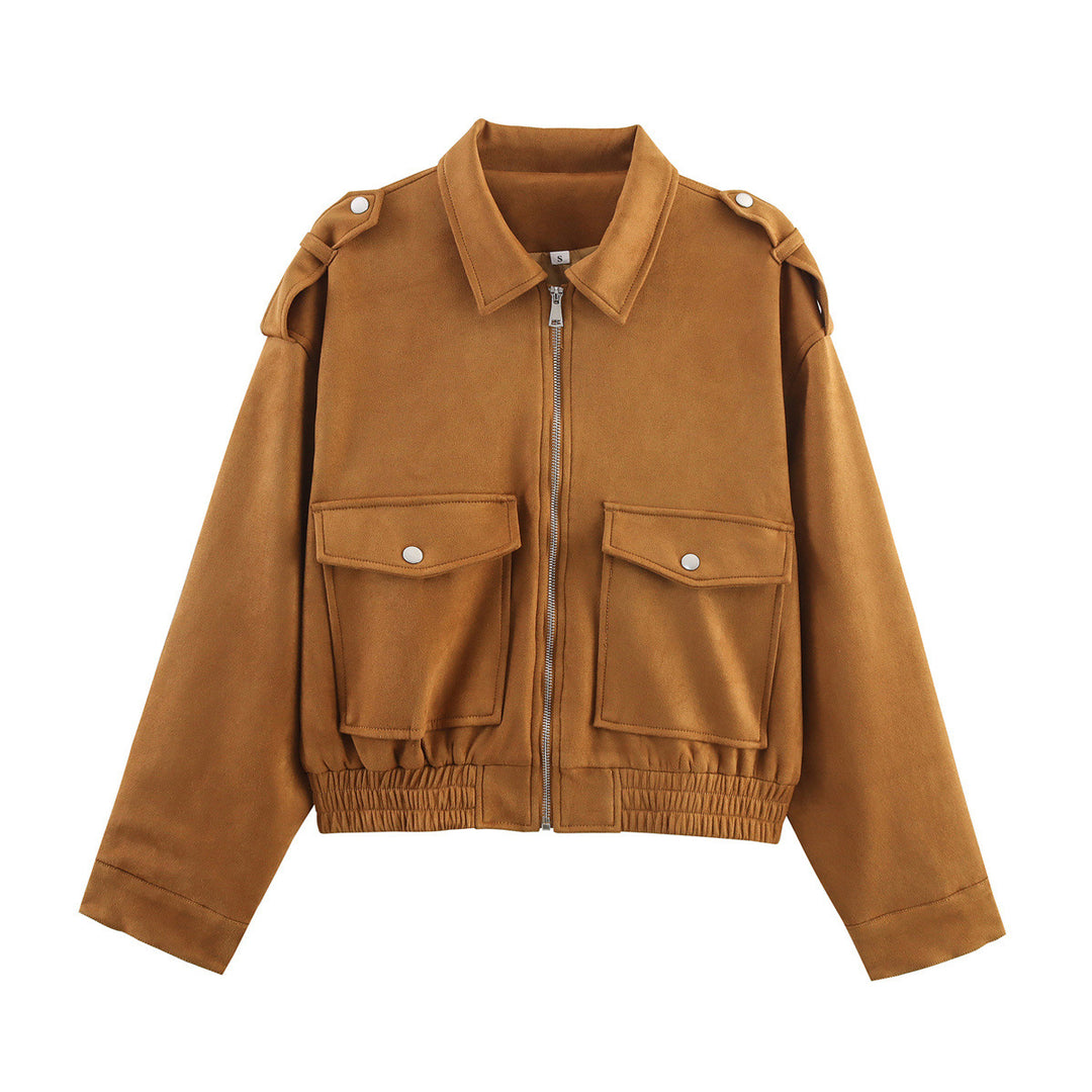 Trendy oversized corduroy jacket for women with practical pockets and stylish shoulder details Lune London