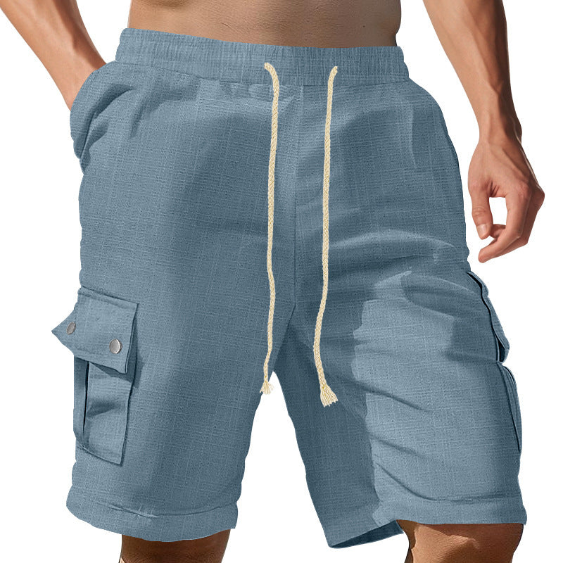 Casual cargo shorts for men with elastic waist and practical pockets Lune London
