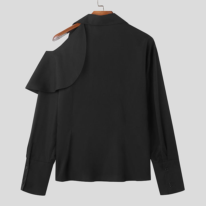 Women's fashion blouse with asymmetric collar and high-quality finishing Lune London