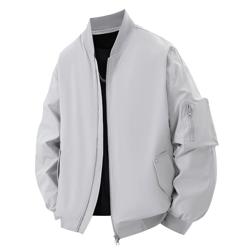 Functional bomber jacket for men with multiple pockets Lune London