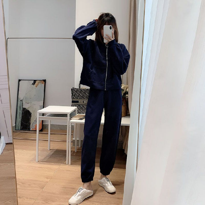 Women's Casual Leisure Set with Relaxed Cut and Practical Pockets Chic & Stil