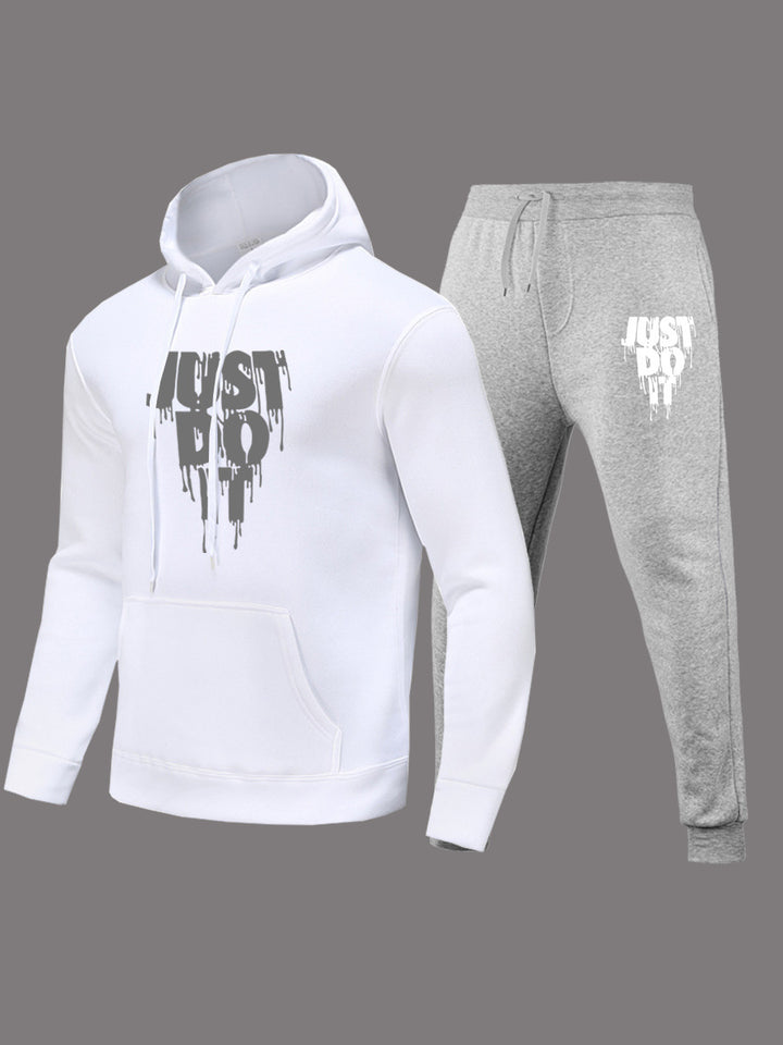 Women's hoodie set and jogger pants with modern graphic print Lune London