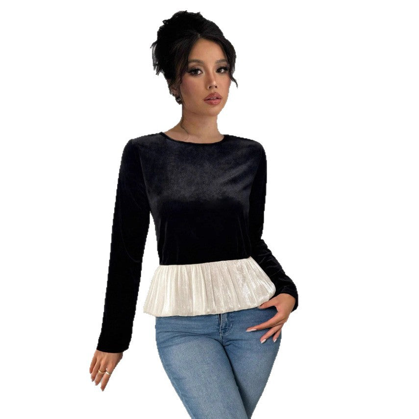 Ladies Exclusive Blouse with Pleated Waist Lune London