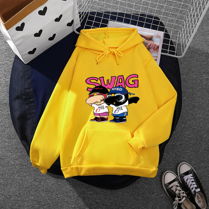 Women's hoodie with funny cartoon design Chic & Stil