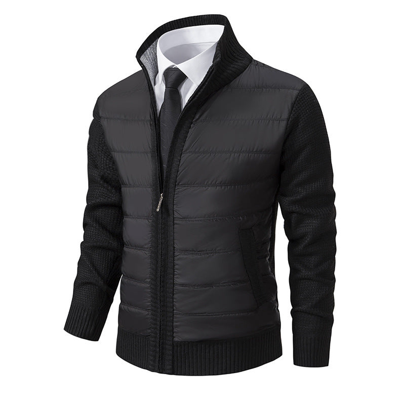 Hybrid sports jacket for men with moisture-regulating material and modern knit design Lune London