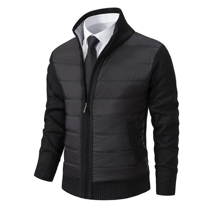 Hybrid sports jacket for men with moisture-regulating material and modern knit design Lune London