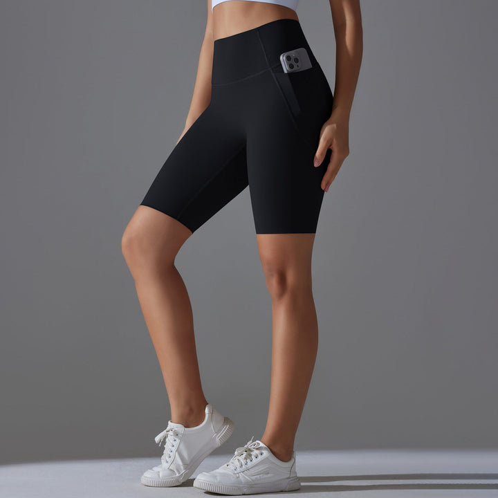 Women's Cycling Shorts with High Waist and Practical Side Pockets Lune London