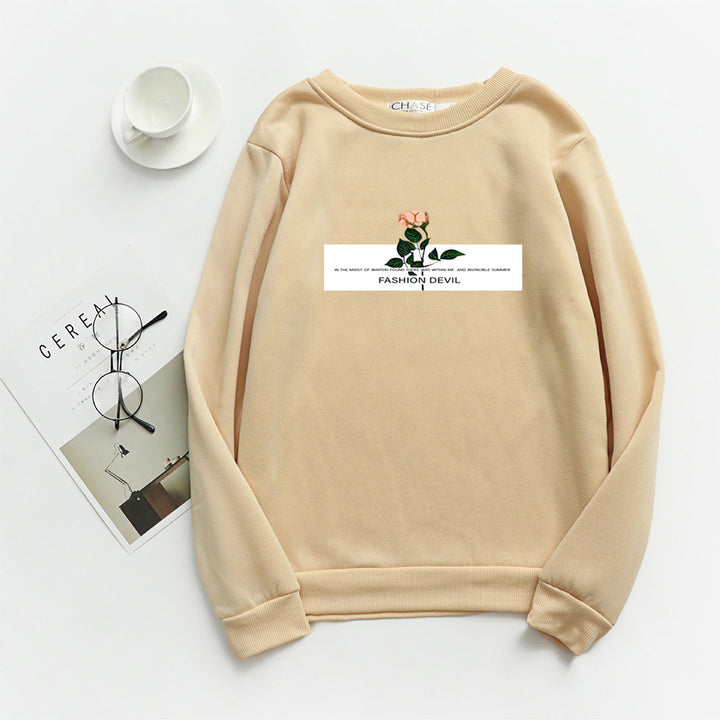Women’s sweatshirt with floral motif Chic & Stil