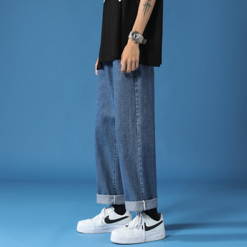 Jeans Lune London taille haute pour hommes coupe relaxed-fit